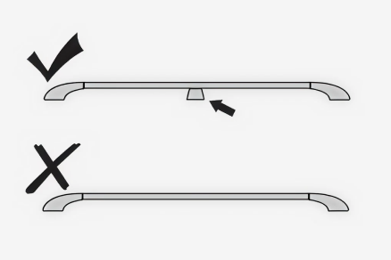 Illustration of how different raised rails can look like.