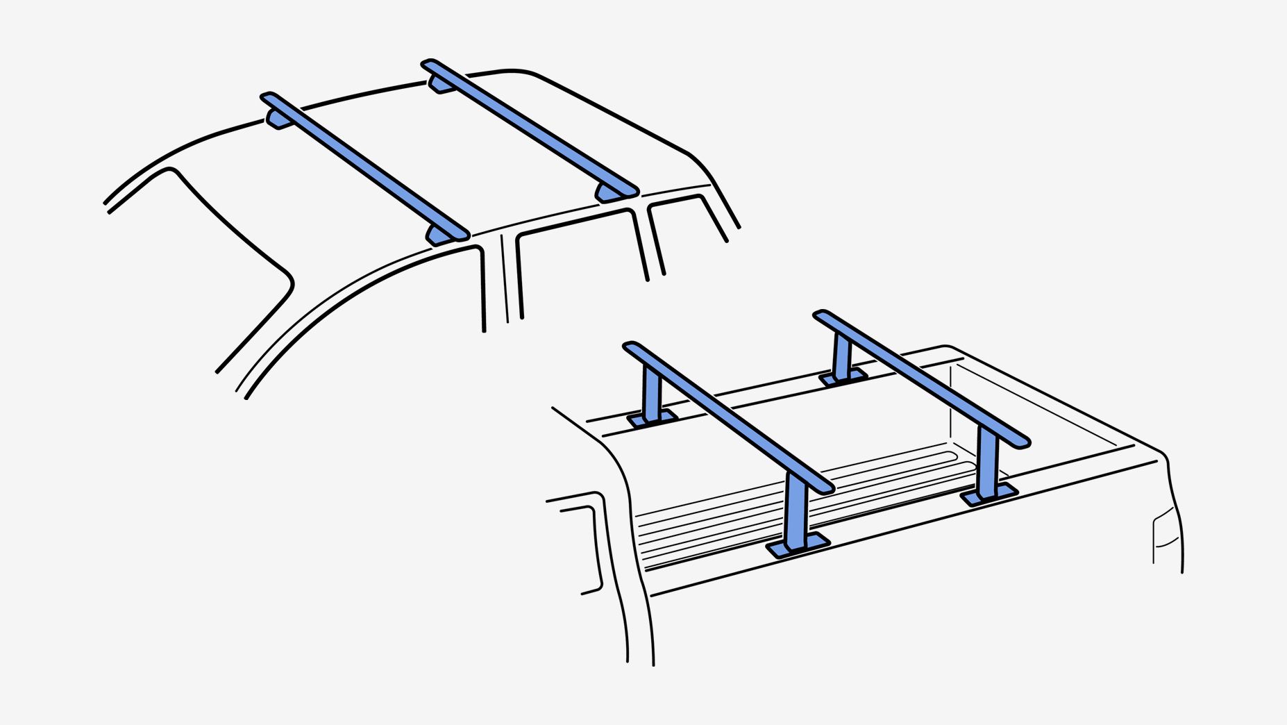 Roof Rack Rail Slot Insert Cover Strip, Large Top - per ft