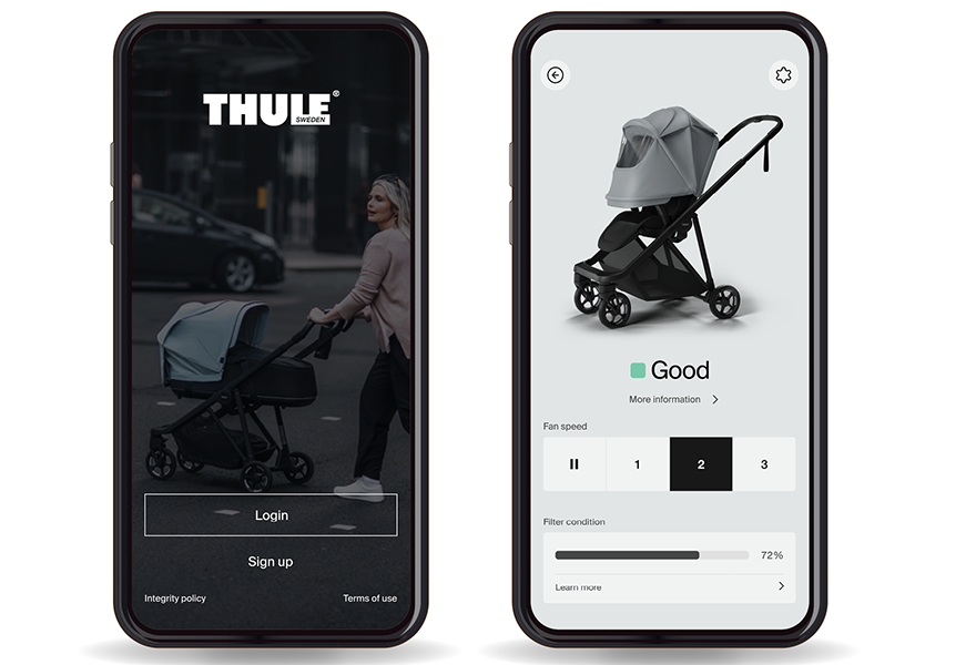 Thule Shine Air Purifier app that can help control the canopy.