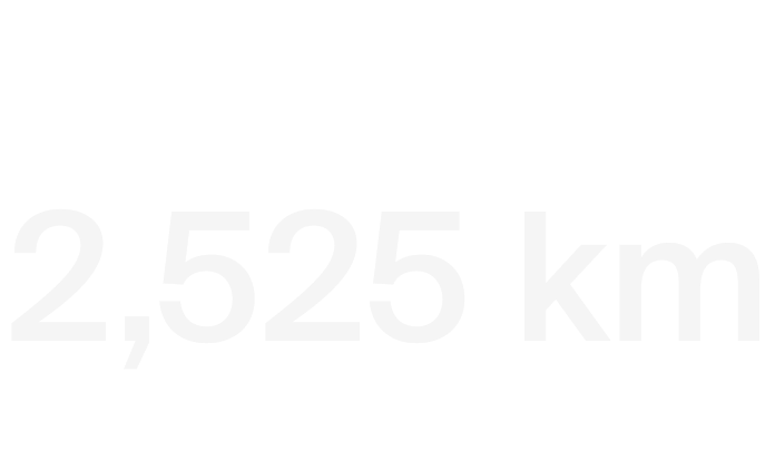 2525 km