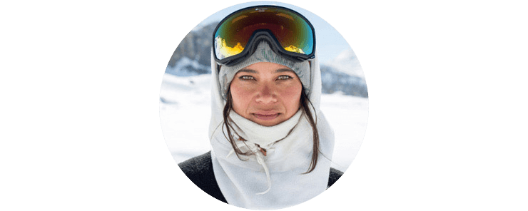 Maria Kuzma, snowboard freerider and Thule ambassador.