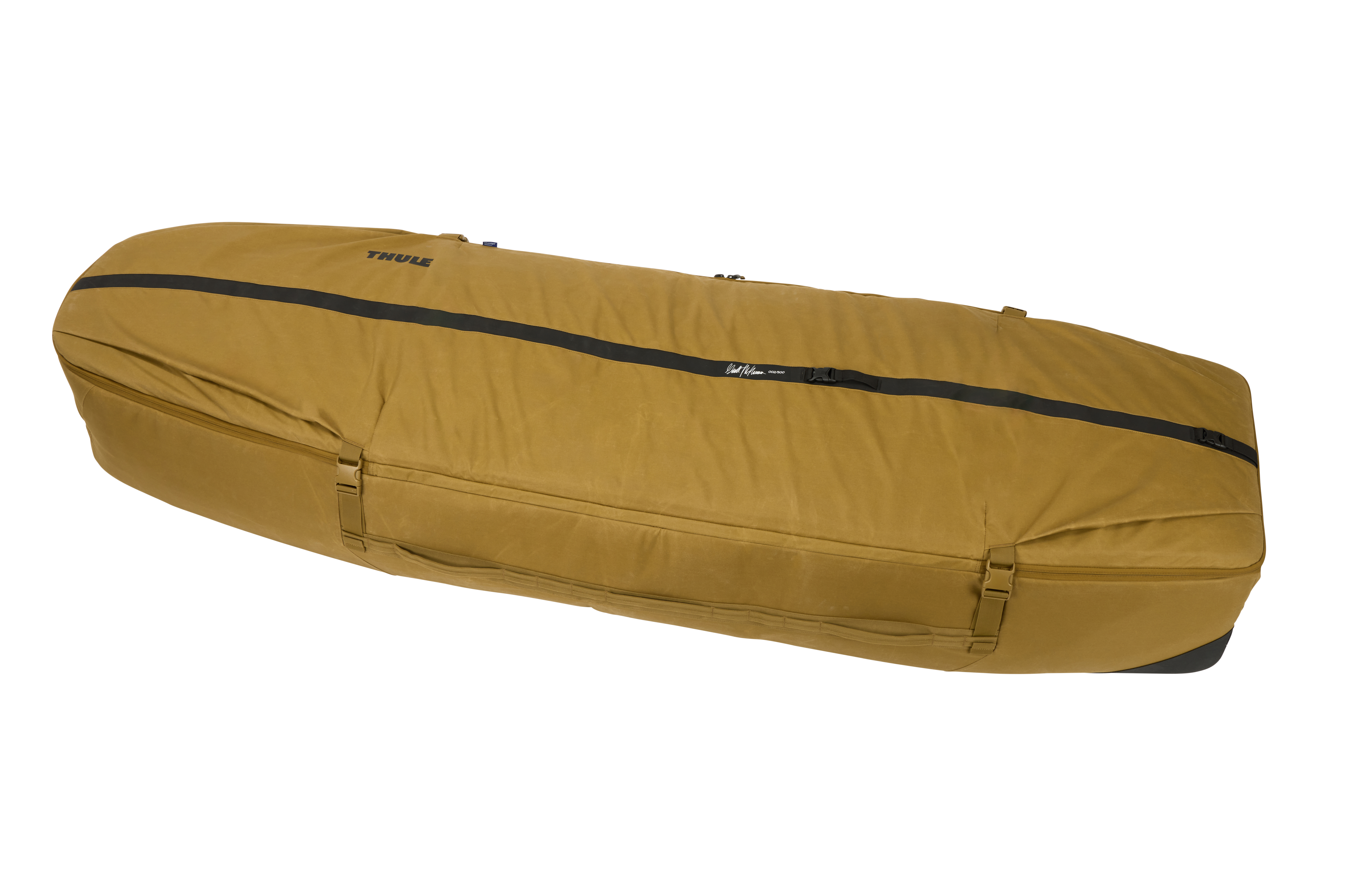 Surfboard bag from the side
