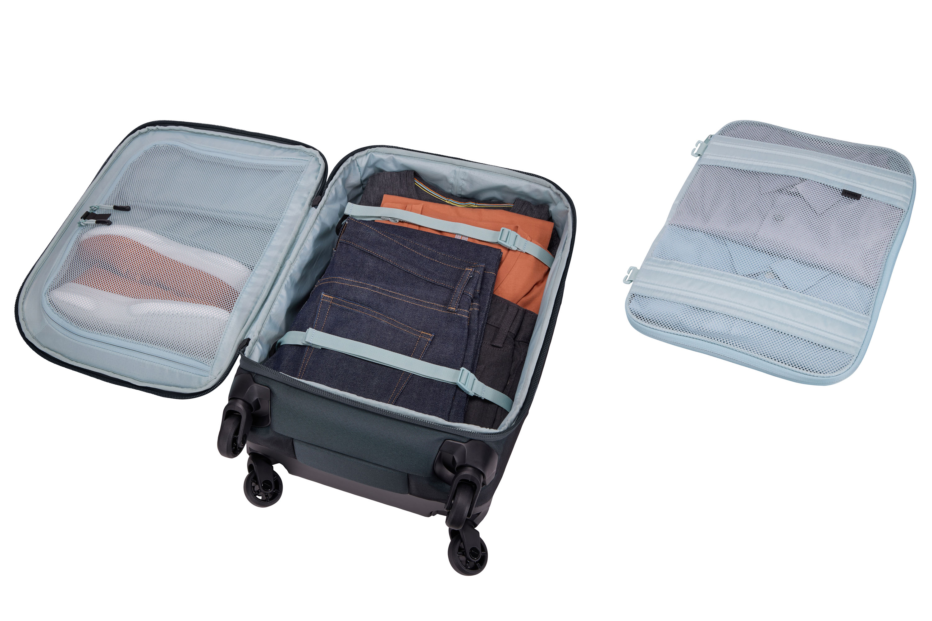 Compression straps to maximize space image