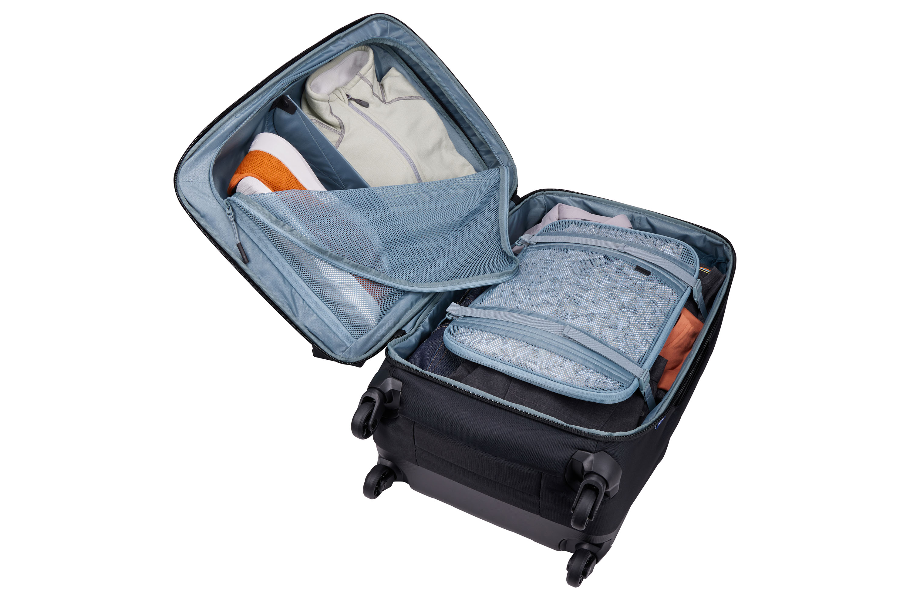 Fold-flat divider separates items image