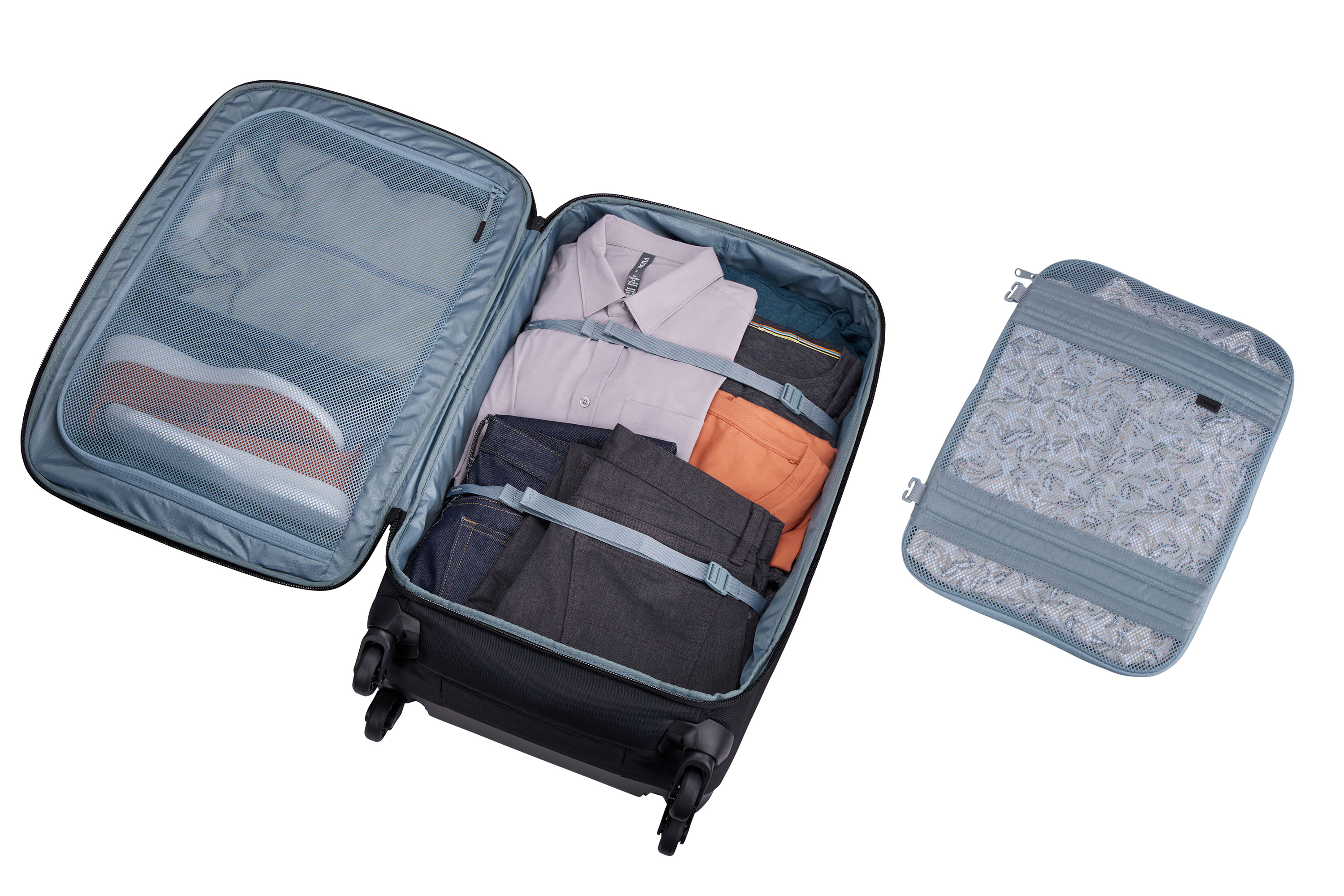 Compression straps to maximize space image