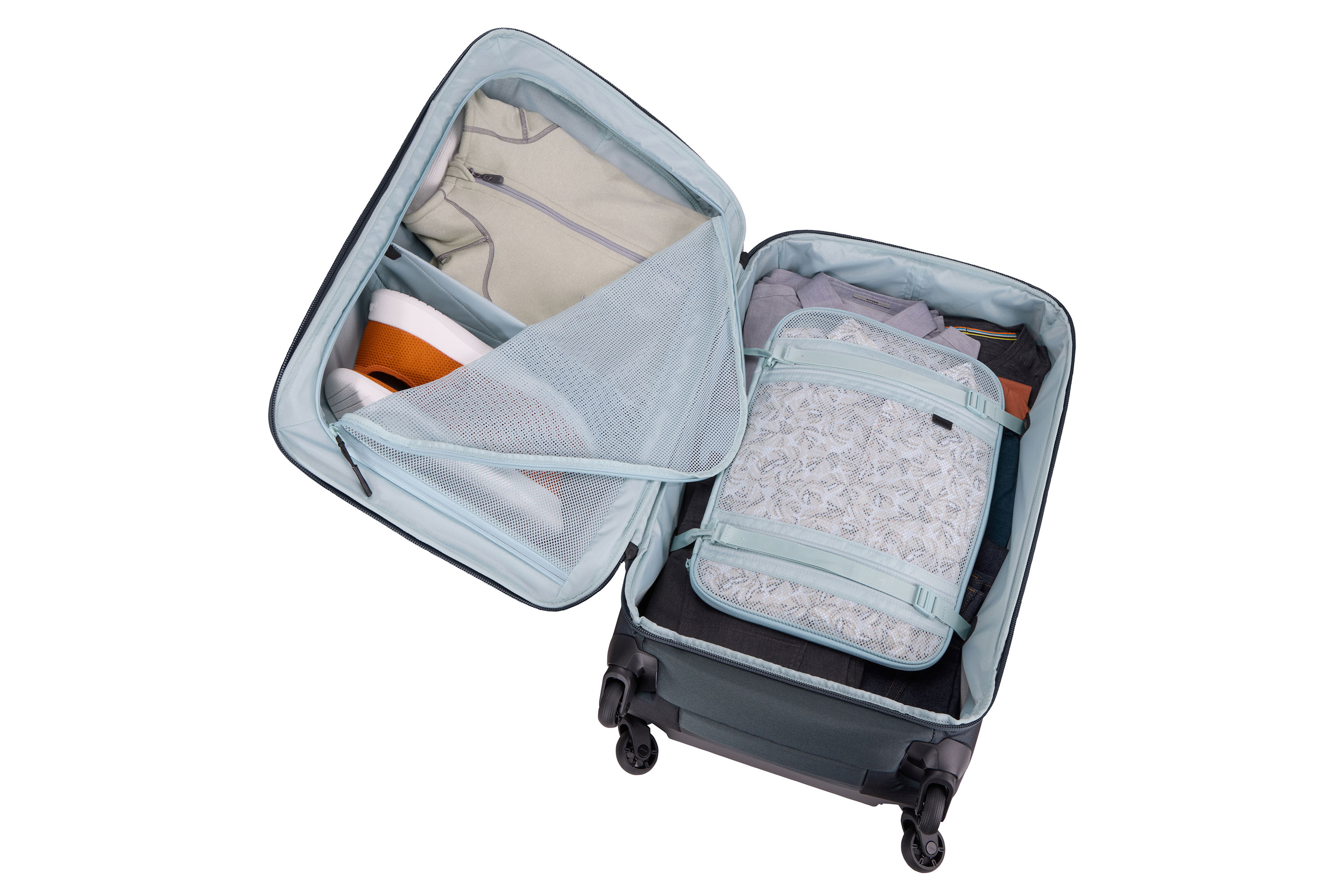Fold-flat divider separates items image