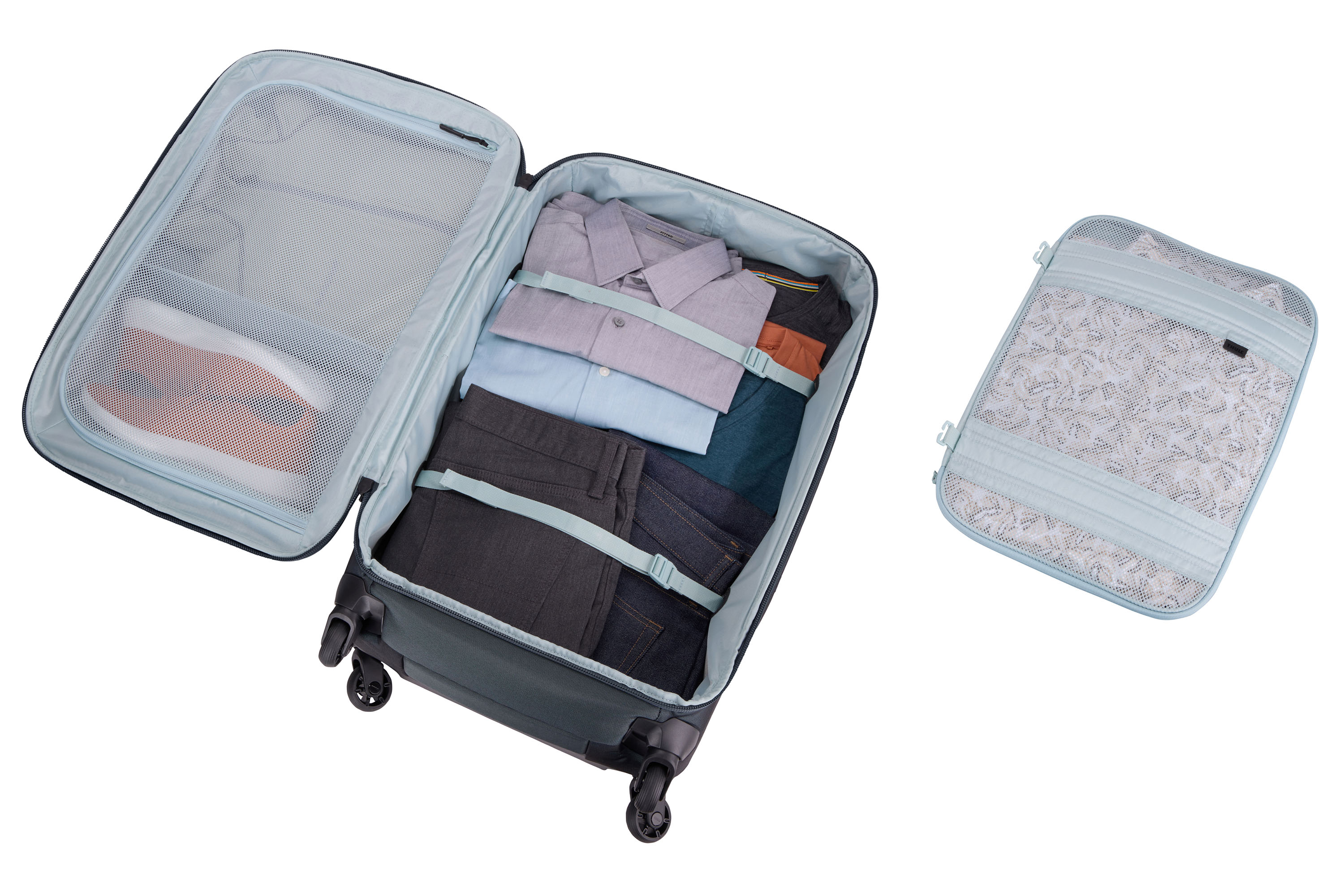 Compression straps to maximize space image