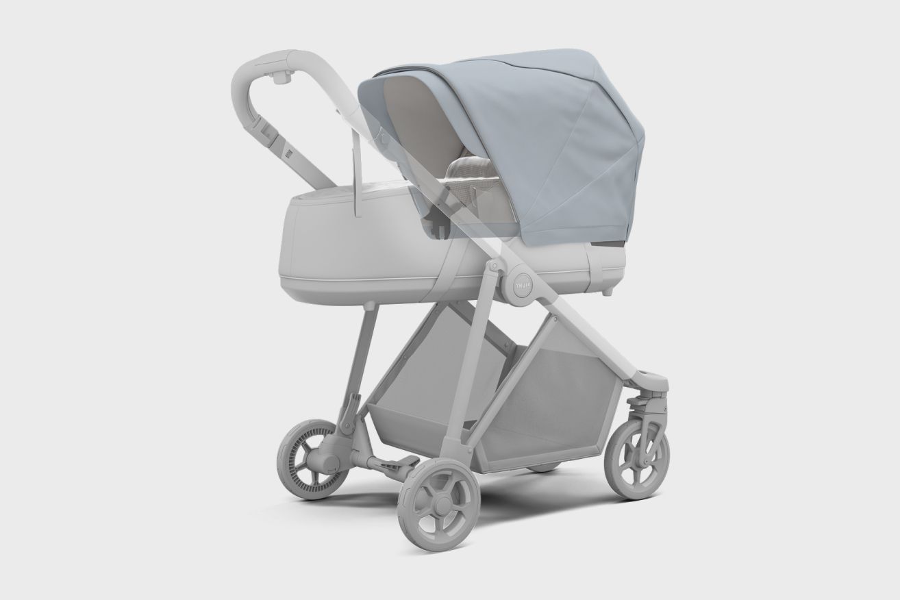 A Thule Shine air purifier canopy the best stroller accessory for strolling in a polluted city.
