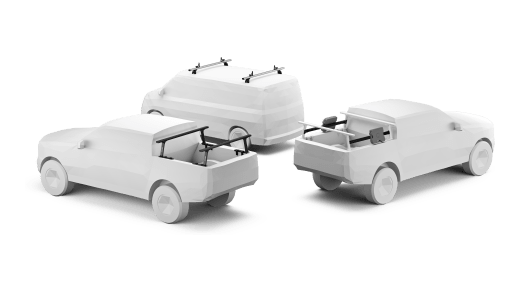 Trunk and van racks collection from the side