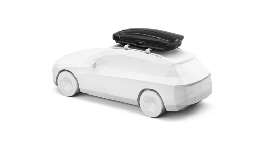 Roof cargo carrier from the side