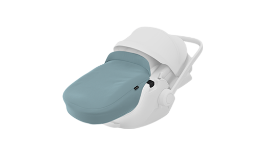 Car seat accessories from the side