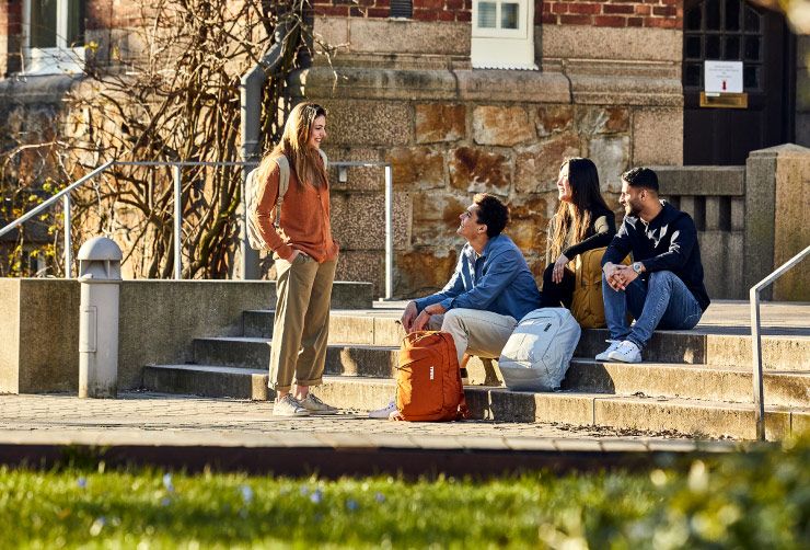 University students with Thule Backpacks.