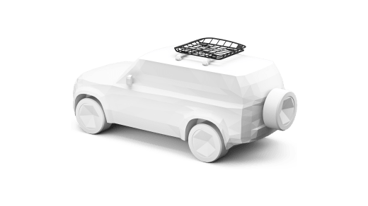 Roof basket from the side