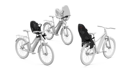 Bike child seats from the side
