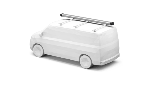 RV fishing rack from the side
